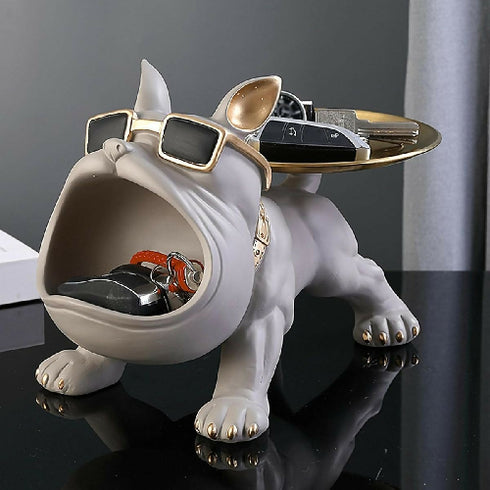 Bulldog Butler Storage Sculpture